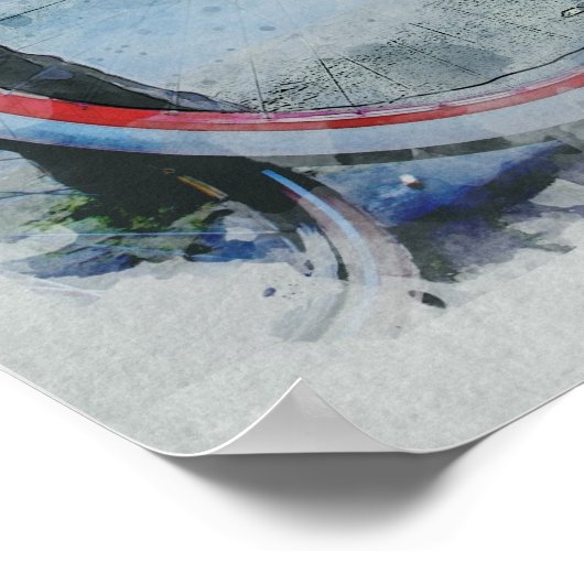 Fahrrad, Amsterdam Poster (Ecke)