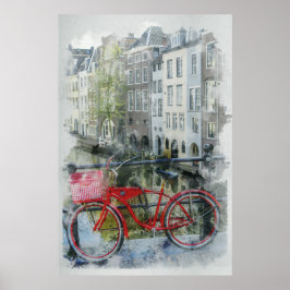 Fahrrad, Amsterdam Poster
