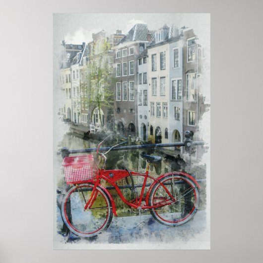 Fahrrad, Amsterdam Poster (Vorne)