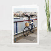 Fahrrad an der Themse, London Karte (Vorderseite)