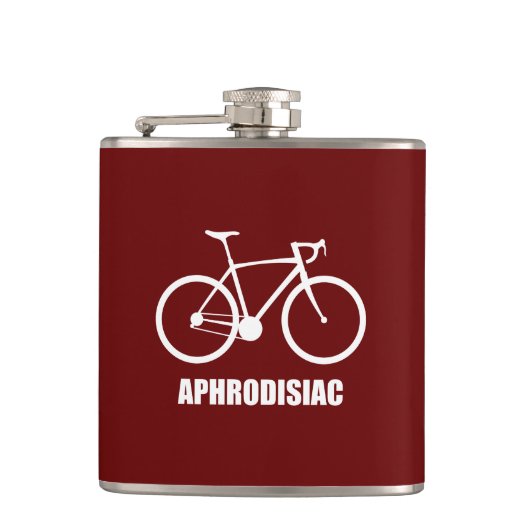 Fahrrad-Aphrodisiakum Flachmann (Vorderseite)
