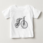 Fahrrad auf 3 Rädern Baby T-shirt (Vorderseite)