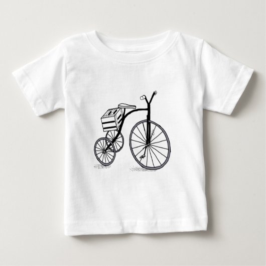 Fahrrad auf 3 Rädern Baby T-shirt (Vorderseite)