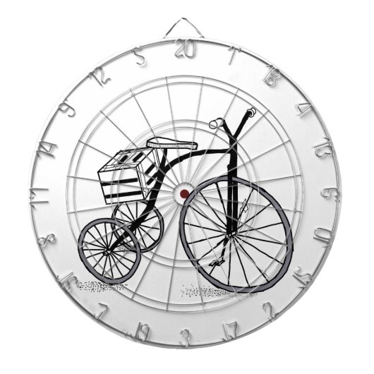 Fahrrad auf 3 Rädern Dartscheibe (vorne)