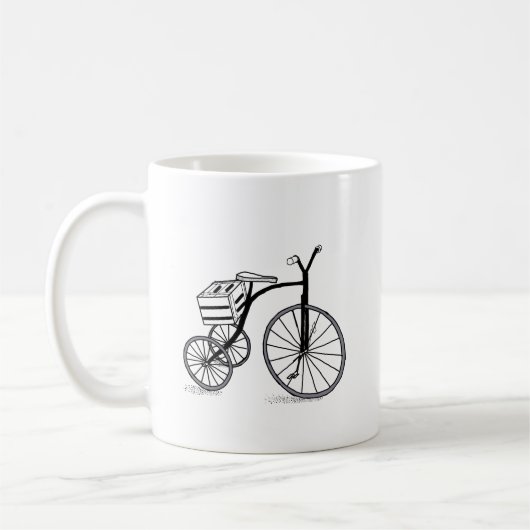 Fahrrad auf 3 Rädern Kaffeetasse (Links)