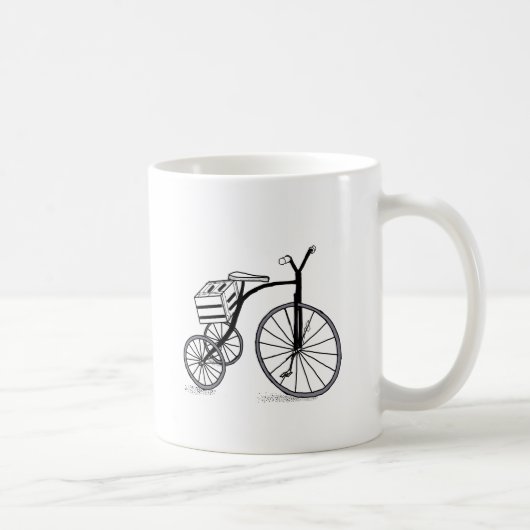 Fahrrad auf 3 Rädern Kaffeetasse (Rechts)