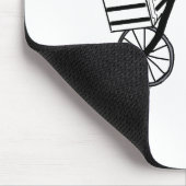 Fahrrad auf 3 Rädern Mousepad (Ecke)