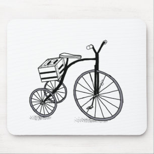 Fahrrad auf 3 Rädern Mousepad