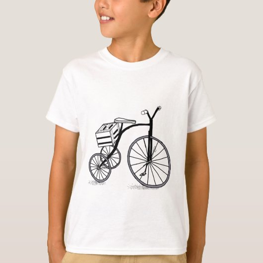 Fahrrad auf 3 Rädern T-Shirt (Vorderseite)