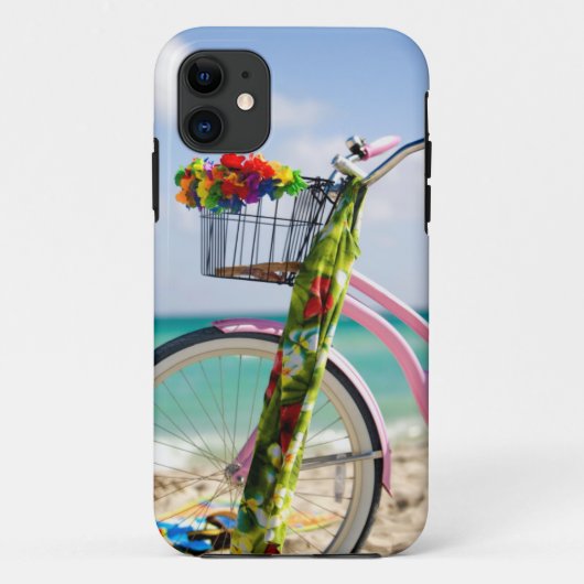 Fahrrad auf dem Strand | Miami, Florida Case-Mate iPhone Hülle (Rückseite)
