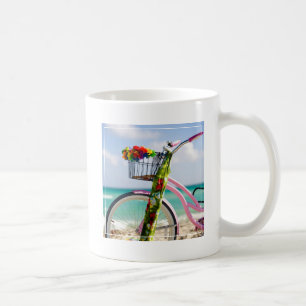 Fahrrad auf dem Strand Miami, Florida Kaffeetasse