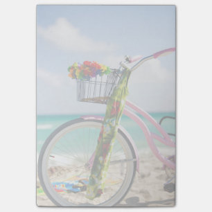 Fahrrad auf dem Strand Miami, Florida Post-it Klebezettel