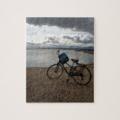 Fahrrad auf dem Strand Puzzle (Vertikal)