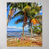 Fahrrad auf der Pine Island Florida Printable Art Poster (Vorne)