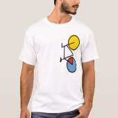 Fahrrad auf der Seite T - Shirt (Vorderseite)