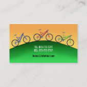 Fahrrad-Ausflug-Visitenkarten Visitenkarte (Rückseite)