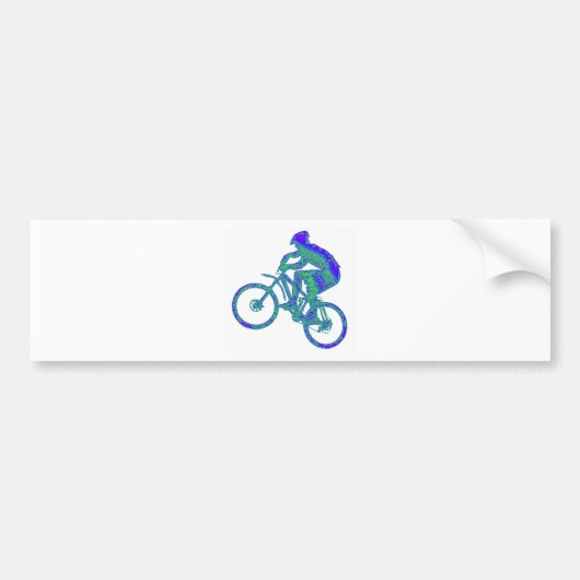 Fahrrad Azul Azur Autoaufkleber (Vorne)
