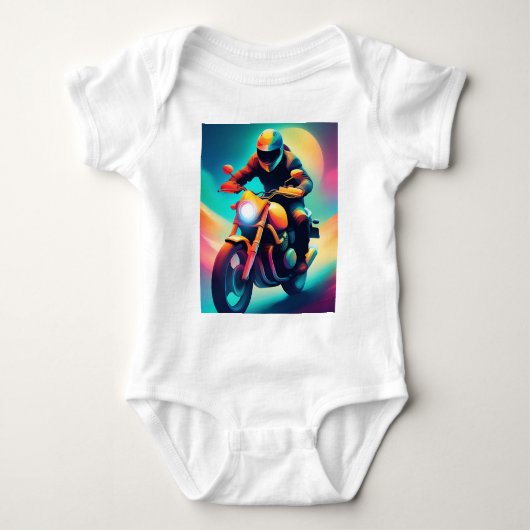 Fahrrad Baby Strampler (Vorderseite)