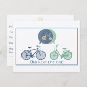 Fahrrad-Babyparty-Einladung Einladung (Vorne/Hinten)