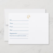 Fahrrad-Babyparty-Einladung Einladung (Rückseite)