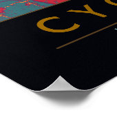 Fahrrad / behalt beim Bewegen Poster (Ecke)