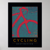 Fahrrad / behalt beim Bewegen Poster (Vorne)