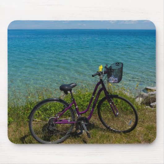 Fahrrad bei Mackinac Mousepad (Vorne)