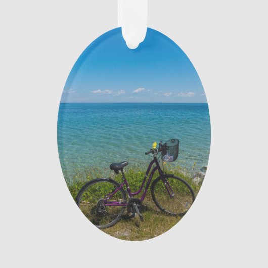Fahrrad bei Mackinac Ornament (Vorderseite)