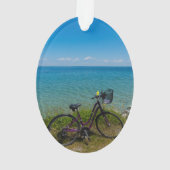 Fahrrad bei Mackinac Ornament (Rückseite)
