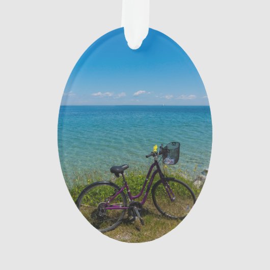 Fahrrad bei Mackinac Ornament (Rückseite)