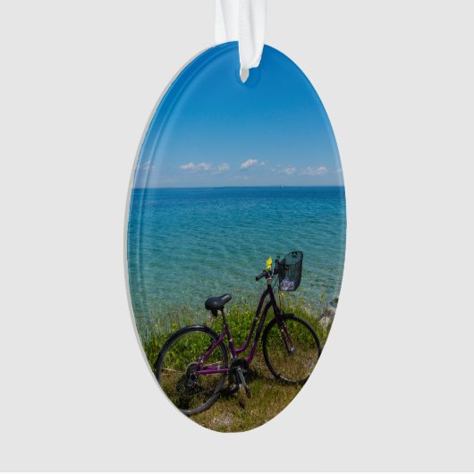 Fahrrad bei Mackinac Ornament (Vorderseite)