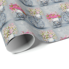 Fahrrad-Blumen-Verpackungs-Papier Geschenkpapier