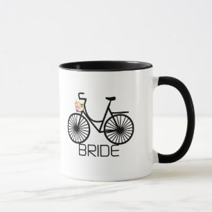Fahrrad-Braut-T-Shirts und Geschenke Tasse