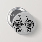 Fahrrad-Bräutigam-T-Shirts und Geschenke Button (Vorne & Hinten)