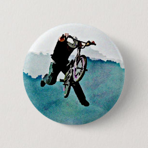 Fahrrad-Bremsung des Freistil-BMX Button