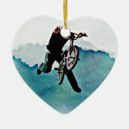 Fahrrad-Bremsung des Freistil-BMX Keramik Ornament (Vorne)