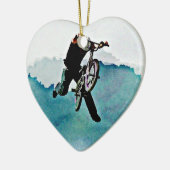 Fahrrad-Bremsung des Freistil-BMX Keramik Ornament (Links)