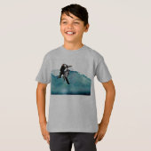 Fahrrad-Bremsung des Freistil-BMX T-Shirt (Vorne ganz)