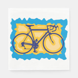 Fahrrad-Briefmarken-Papierservietten Serviette