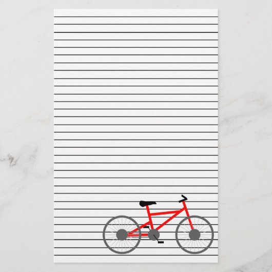 Fahrrad-Briefpapier Briefpapier (Vorderseite)