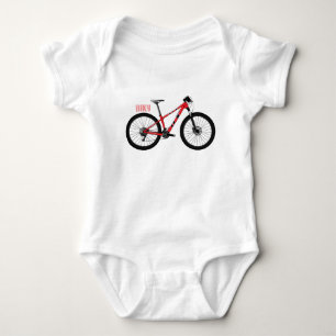 Fahrrad Cartoon-Illustration Baby Strampler