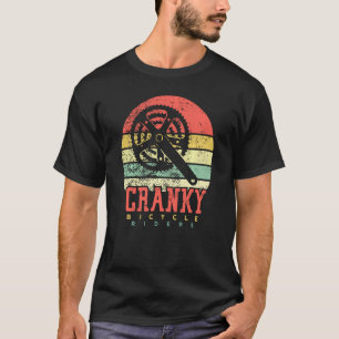 Fahrrad Cranky Retro Vintage Für Fahrradliebhaber T-Shirt