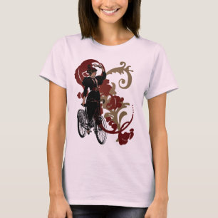 Fahrrad-Dame T-Shirt