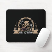 Fahrrad - Das Leben ist eine Reise Mousepad (Mit Mouse)