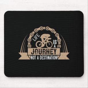 Fahrrad - Das Leben ist eine Reise Mousepad
