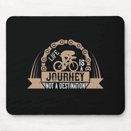 Fahrrad - Das Leben ist eine Reise Mousepad (Vorne)