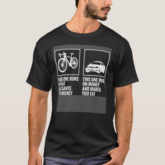 Fahrrad Dieses hier läuft fett und Rette dir Mon T-Shirt (Vorderseite)