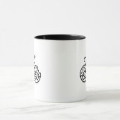 Fahrrad-Donuts Tasse (Zentrum)