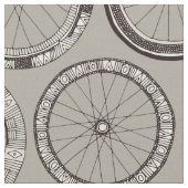 Fahrrad dreht Stein Stoff (Nahaufnahme)