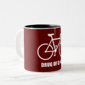 Fahrrad, Droge of Choice Zweifarbige Tasse (Vorderseite Links)